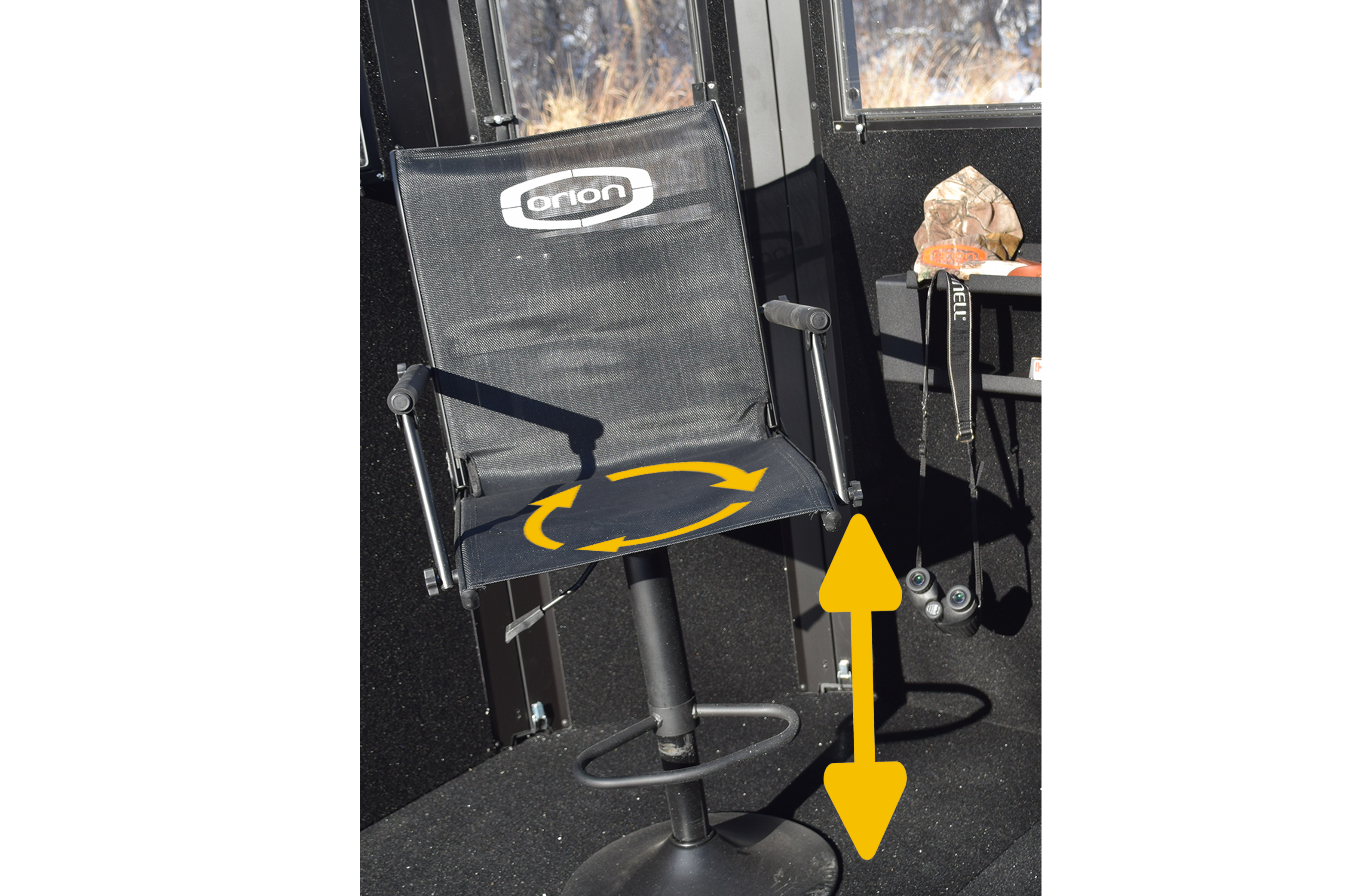 Height Adjustable Swivel Pedestal Chair